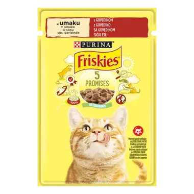 Friskies mokra hrana za mačke sa govedinom